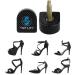 4 Pcs Black Plastic High Heel Tips for Lady Shoes - 15mm x 13mm - Buy Online on GoSupps.com