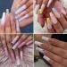 AJTUTUS 192x/Box Soft Gels Tips Extras Long Full Cover Tips Clear Tips Press On Ballerinas False for Salons - Buy Online on GoSupps.com