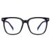 Oversized Blue Light Blocker Glasses for Women Square Computer Eyeglasses Reduce Eye Strain Black