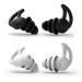 Samsyoki 2 pairs of earplugs for sleeping silicone hearing protection earplugs reusable hearing protection plug earplugs to sleep snoring work concert travel