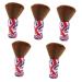 FOMIYES 5pcs Hair Cleaning Brush Dust Blower Men Shaving Brush Household Gift Fiber Wool Man