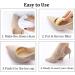 4 Pairs Foam Toe Inserts for Shoes Too Big - Toe Fillers for Women Men, Black & Beige Shoe Fitters - Buy Online on GoSupps.com