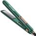 OHJUMP Hair Straightener, 3 Halo Ionic Flat Iron with Adjustable Temperature 230AF430AF and Curler 2 in 1 1.18 Inches Professional Ceramic Flat Iron, 15s Fast Heating, 3D Titanium Floating Plates Green