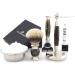 Jag Shaving Razor Set | Premium 3-Part Shaving Set with Silberspitz Brush & 5 Blades | Lee Range - Elevate Your Shave Experience - Buy Online on GoSupps.com