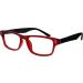 UV Reader Rubberized Red Black Reading Glasses - Value 2 Pack for Men & Women | +2.50 Diopters - UV Protection - Buy Online on GoSupps.com