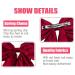 Silky Satin Jumbo Bow Clip with Tails in Red - Hair Barrette for Women and Girls - Buy Online on GoSupps.com