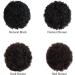 YAMEL Afro Puff Drawstring Ponytail Large Bun Extension - Dark Natural Brown Synthetic Updo Hair Piece for Black Women - Buy Online on GoSupps.com