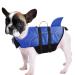 Queenmore dogs life jacket ripstop life jacket dog lifeguard for dogs Knifffelwuff swimming vests Medium Small large lifesaver with lifting handle for kayak swimming (blue XS) XS Blue