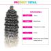 Ocean Wave Crochet Wavy Hair 18 Inch 5 Packs Hawaii Curly Braiding for Goddess Locs Crochet - Tgrey - Buy Online on GoSupps.com