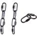 6 Pcs M4 Black Carabiner Chain Quick Links Connector 4mm Thickness Oval Stainless Steel Locking Carabiner Screw Lock Clip By STARVAST for Swing Play Set and Outdoor Equipment - Buy Online on GoSupps.com