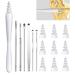 Ear Wax Removal Tool 2025 Ear Wax Removal Reusable and Washable Replacement Soft Silicone Tips for Cleaner Earwax Ear Wax Removal Kit Contains 7 Types of Ear Cleaner Tools (White)