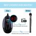 FREESEA 200W/300W Aquarium Fish Tank Heater - Submersible Betta Heater with Adjustable Temperature Display for Saltwater & Freshwater Tanks - Buy Online on GoSupps.com