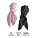 Mulberry Park Pure 19 Momme Silk Head Scarf Bandana - Prevent Frizz, Maintain Hairstyle, and Support Hair Regrowth - 36 Inch Square Black - Buy Online on GoSupps.com
