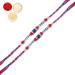 Ghasitaram Gifts Rakhi for Brother Rakhis Online- Set of 2-6742 Fancy Thread Rakhi