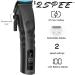 Supreme Trimmer 2Speed Hair Clipper | Cordless Professional Barber | 3.5 Hour Battery Removable Blades Easy Color Coded Combs - STC922 Black - Buy Online on GoSupps.com