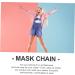 Beaupretty 2pcs Anti-Lost Masks Chain | Clothes Rack Beads for Kids | European & American Acrylic Design - Buy Online on GoSupps.com