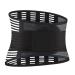 Back Support Back Brace Lumbar Support Lightweight Breathable Lumbar Support Belt Lower Back Brace Waist Trainer Trimmer Back Support Belt(Black Medium) Medium Black