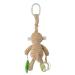 Apricot Lamb Baby Stroller & Car Seat Toy with Plush Monkey Character - Rattle Sound & Soft Teether (8.5 Inches) - Buy Online on GoSupps.com