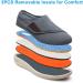Men's Diabetic Edema Shoes | Lightweight Adjustable Walking Sneakers | Easy On/Off | Wide Width | Support for Swollen Feet | Navy | 3 Pairs of Insoles Included - Buy Online on GoSupps.com