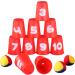 Idena 40416 - Ball Throwing Game with 10 Cups & 3 Balls | Perfect for Birthday Parties & Outdoor Fun for Ages 3+ - Buy Online on GoSupps.com