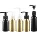 ZEOABSY 3 PiecesÂ Empty 30ml Gold Aluminium Lotion Pump Bottle Aluminum Bottles with Black Pump Head Travel Metal Bottles for CosmeticÂ Shampoo Body Washing Gel Essential Oil Liquid Dispenser - Buy Online on GoSupps.com