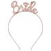 Bride to be headband hen tied hair -ready rosegold headband tiara decoration accessories wedding photo quisite games accessories for bachelorette party white veil