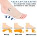 FOX-TECH 2 Pairs Arch Support Socks - Gel Padded for Flat Feet, Plantar Fasciitis, Heel Spurs - Quick Relief & Foot Pain Management - Buy Online on GoSupps.com