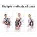 Baby Soft Carrier for Newborn - Ergonomic 4-in-1 Sling Wrap for Infants 7-45lbs - Grey - Buy Online on GoSupps.com