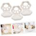 Outanaya 3pcs Eyeshadow Blush Palette Eye Shadow Lipstick Pallet Empty Makeup Pallet Plastic White - Buy Online on GoSupps.com