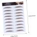 FOMIYES 8 Pcs Eyebrow Stickers Makeup Stickers Hair-like Authentic Eyebrows Eyebrow Tool Shaping 6d Mold - Buy Online on GoSupps.com