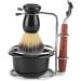 Sluffs Men's 4-Part Shaving Set | Premium Manual Razor Stainless Steel Stand Brush & Bowl Perfect Gift for Husband or Father - Buy Online on GoSupps.com