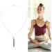 Stress Relief Mindful Breathing Necklace Anxiety Necklace Breathwork Tool for Anxiety Relief Breathing Exercises Meditation Relaxation Calming Down Slowing The Breath(Rose Gold) - Buy Online on GoSupps.com