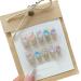 Detachable Handmade false nails with design dopamine bubble love girl press on Nail enhancement false nails (Color : 10 Size : S)