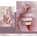 Shop Hujl Artificial Nails - Full Cover Short Round Pink Heart Bridal Nails | 24 Pieces - Buy Online on GoSupps.com