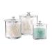 Pack of 3 round cotton swab holders for cotton swabs dispenser storage box ball