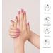 DANNI & TONI 28 Stickers Semi Cured Gel Nail Polish Strips Gel Nail Stickers Solid Colour (Pink Lemonade) Medium Violet Red Salon-Quality Gel Nail Polish Strips Manicure Stickers Set - Buy Online on GoSupps.com