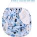 Vicloon Baby Swimming Trousers - Reusable Adjustable Diaper for Children 0-3 Years | Blue Pirate Ship/Waves - 2PC - Buy Online on GoSupps.com