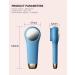 BSROLUNA 3-in-1 Silicone Face Brush for Cleansing & Exfoliating - Sonic Facial Scrubber in MistyBlue - Buy Online on GoSupps.com