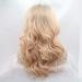 BGHJUE Pink Oblique Large Waves Long Curly Wig - European & American Style Front Lace Full Wig - Buy Online on GoSupps.com