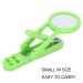 Senior-Friendly Nail Clipper with Magnifying Glass - Stainless Steel Adjustable Fingernail & Toenail Cutter (Green) - Perfect for Seniors & Babies - Buy Online on GoSupps.com