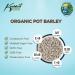 Koalakoi ORGANIC Pot Barley (4.5kg) Premium non-GMO Barley | High Fibre Content | Great For Blood Sugar Regulation and Weight Management (4.5kg) - Buy Online on GoSupps.com
