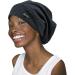 Adjustable Satin Lined Sleep Cap for Curly Hair, Dreadlocks, Braids | Set of 2 | Men & Women | Black & Dark Gray - Buy Online on GoSupps.com