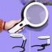 Magnifying Glass with Light 6X Handheld Large Magnifier 12 Led Illuminated Lighted Magnifier for Magnifier/Black Comfortable Anniversary - Buy Online on GoSupps.com