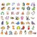 100pcs Cute Animal Stickers - Vibrant Laptop & Water Bottle Decals for Kids Teens & Girls - Frog Penguin Fox Panda & Elephant Designs - Buy Online on GoSupps.com