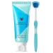 Qiyifang tongue cleaning gel |Cooling mint tongue gel and cleaning brush healthy tongue cleaning gel set for breathing oral care essentials