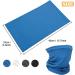 Ysimple 4-Piece Multifunctional Hose Scarf Neckerchief - Breathable Windproof Men's Bandanas for Outdoor Sports - Black White Sapphire Blue Dark Gray - Buy Online on GoSupps.com