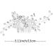 Bridal Flower Side Hair Clips Pearl Flower Hair Piece Wedding Hair Accessories for Brides Bridesmaid Girls Women - Buy Online on GoSupps.com