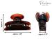 Parcelona French Glossy Oval Small Celluloid Hair Claw Set | No Slip Grip | Made in France | Tortoise Shell Brown - Buy Online on GoSupps.com