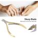Cuticle Nippers Ergonomic Cuticle Nipper with Protective Cover for Manicure Enthusiasts Gold - Buy Online on GoSupps.com