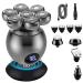 Head Shaver for Men 5 in 1 Electric Head Shaver for Bald Men 7D Floating Cutter Beard Trimmer Clipper IPX5 Waterproof Shaving USB Wireless Charging